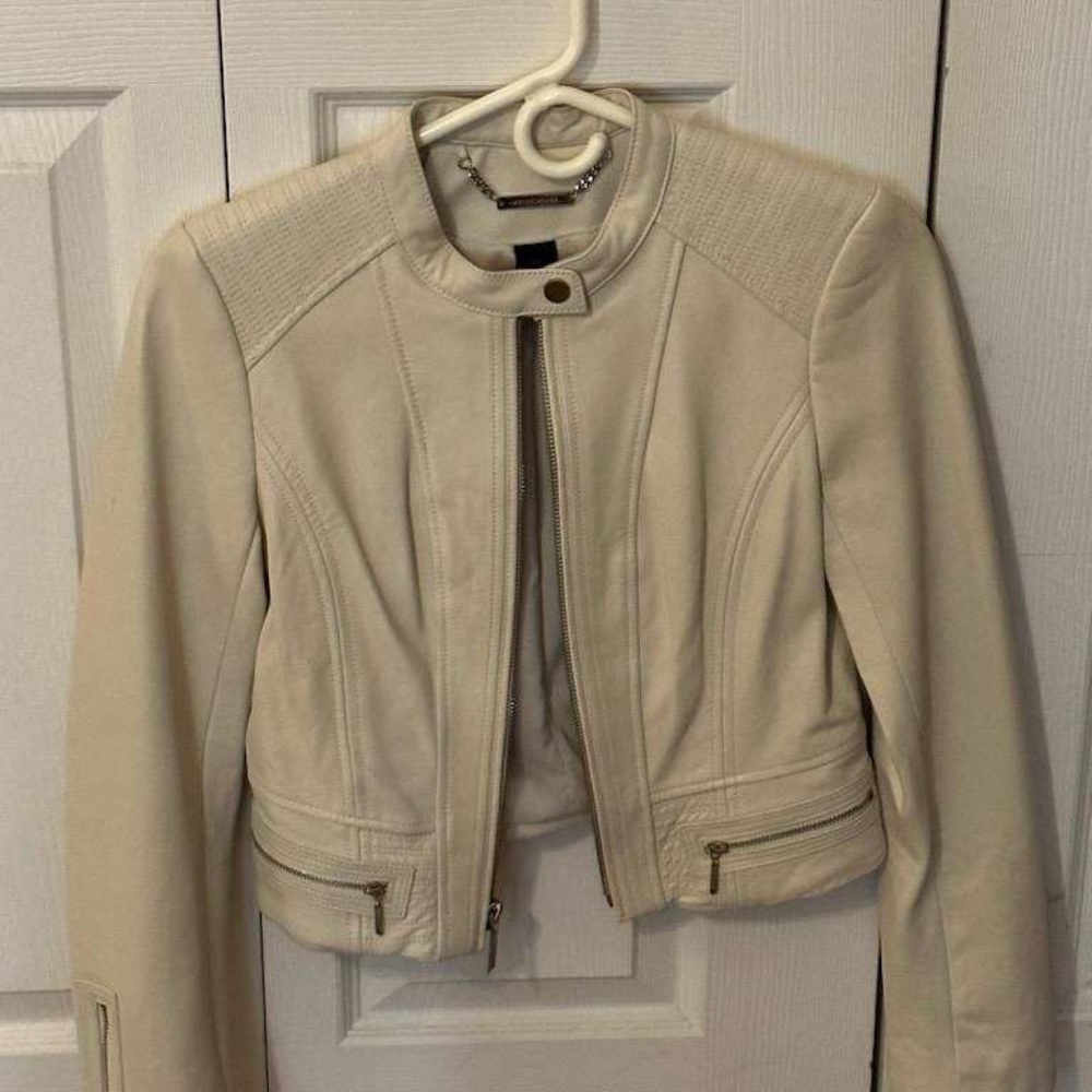 White House Black Market Leather Jacket